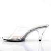 Fabulicious - BELLE301 Mules with heel - Transparent/Silver coloured Product image